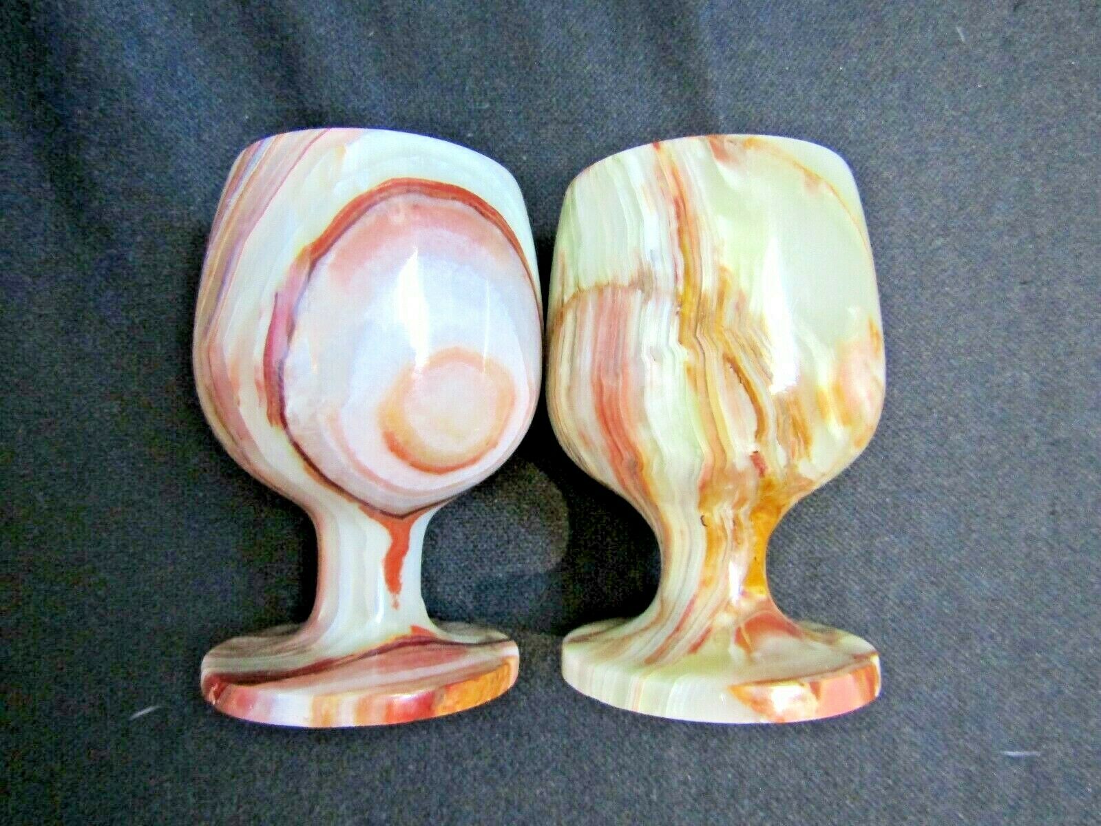 Set of 2 Alabaster Egg Cups
