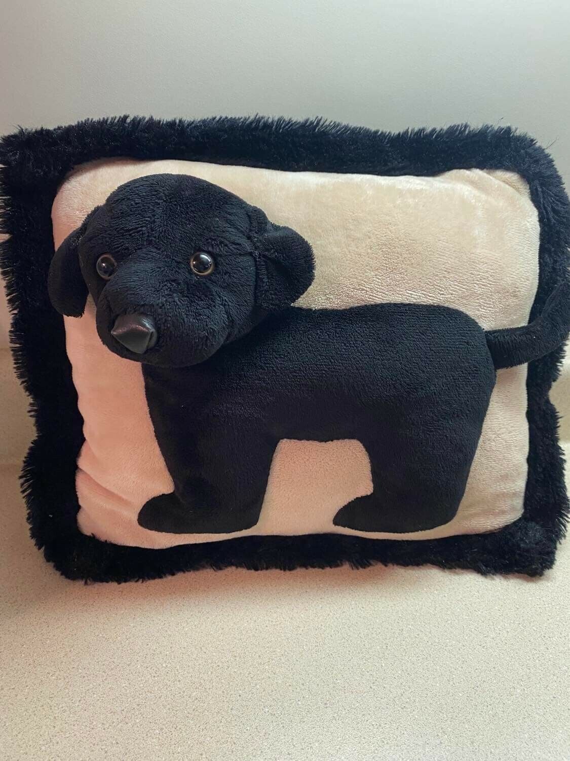 3d Black Labrador Pillow By Wishpets Plush Pillow