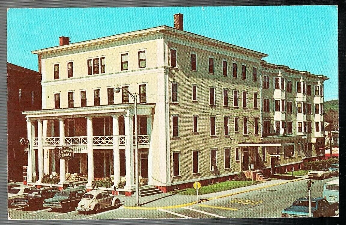 VINTAGE 1960'S ST. JOHNSBURY HOUSE HOTEL ST. JOHNSBURY VERMONT POSTCARD
