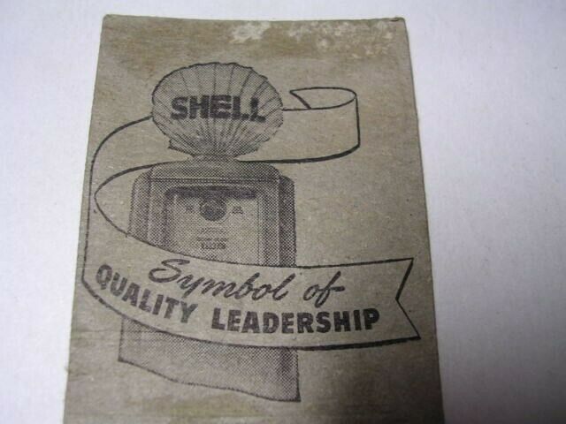 Shell Gasoline Fifth Ave & Ferry St  Rocco Debonis Troy New York Matchcover