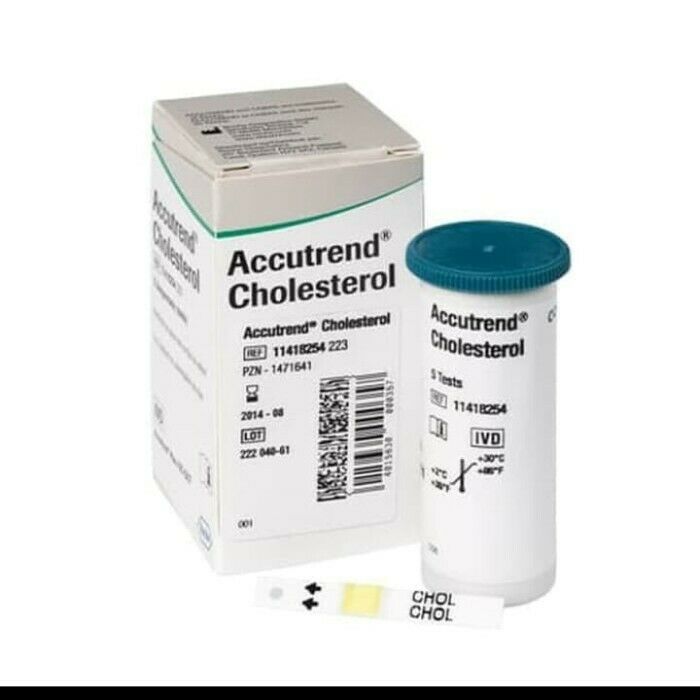 Test Strips Accutrend Cholesterol Blood Roche Control Monitoring