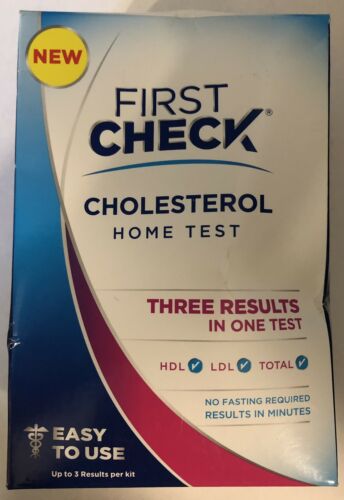 First Check Cholesterol Home Test 1CT Expires 11/2019 - 3 Results HDL LDL Total
