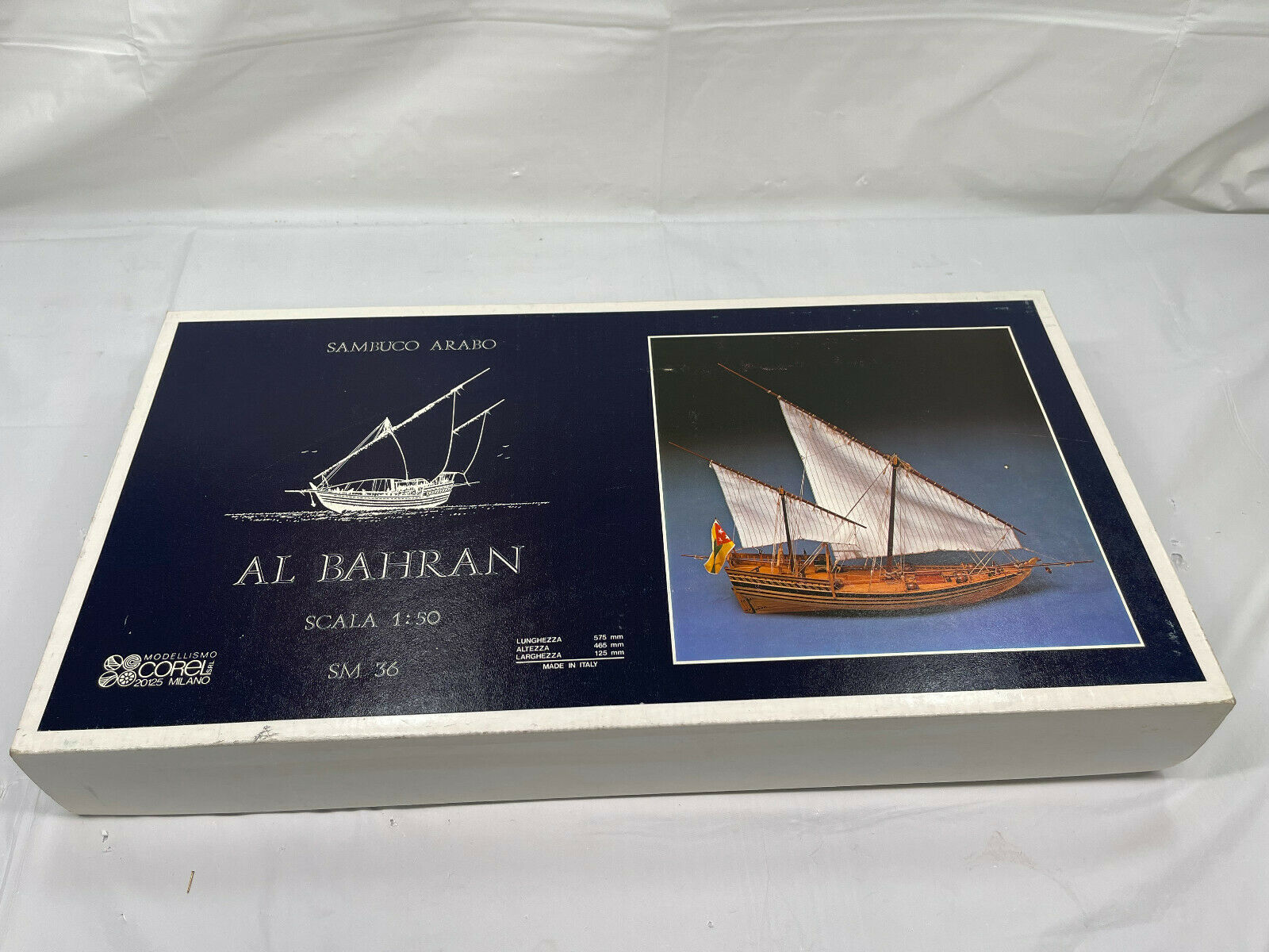 Corel Wooden Model Kit Al Bahran Sambuco Arabo 1:50 Jc #sm36