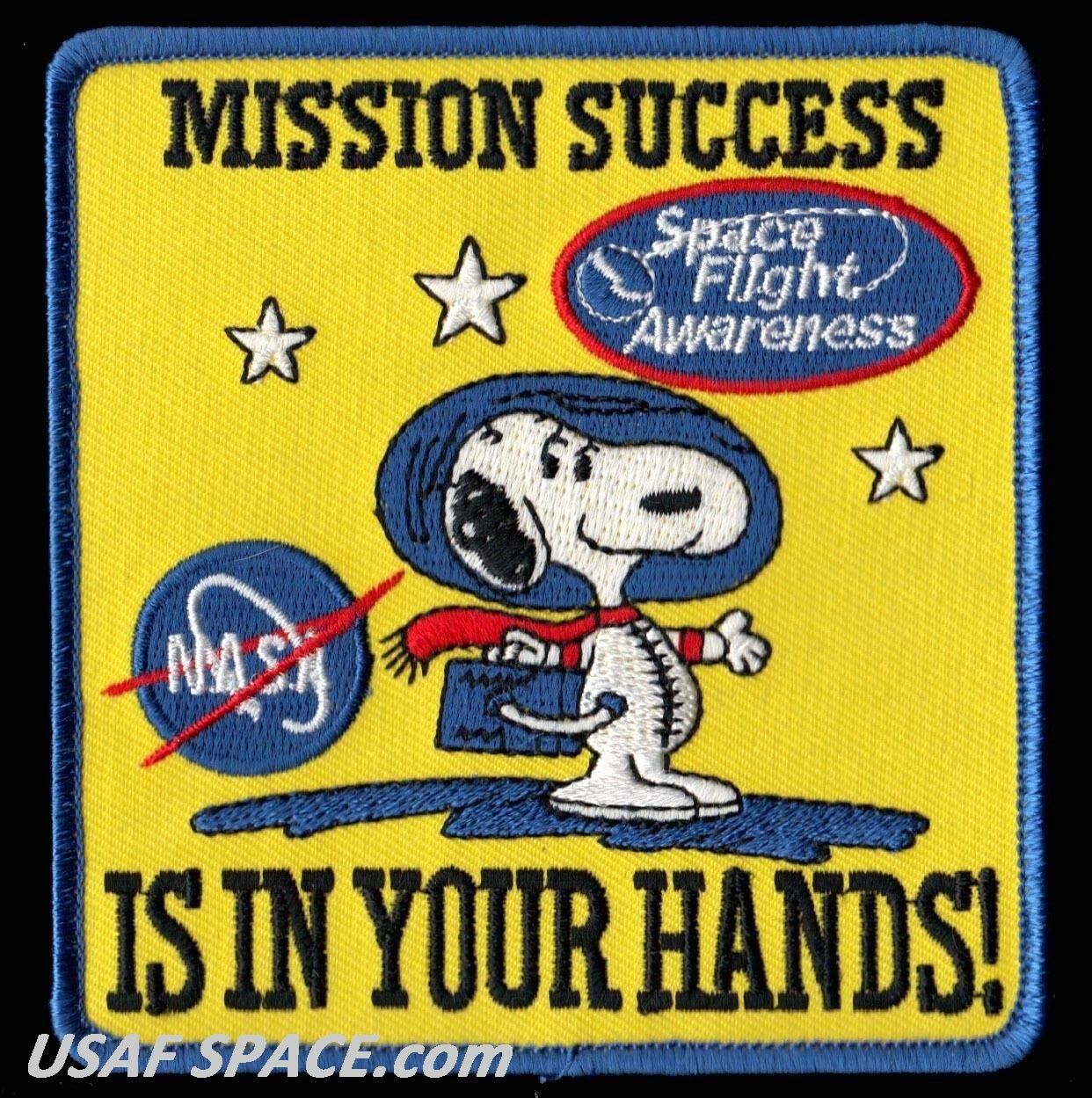 Snoopy - Mission Success Is In Your Hands! - Space Flight Awareness - Nasa Patch
