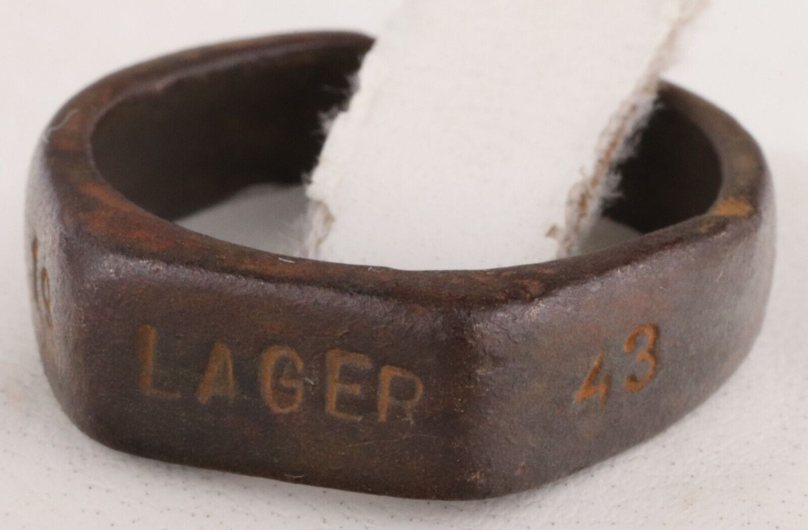 Lager 1943 Ww2 German Ring Wehrmacht Wwii Germany Jewelry Army Bronze Size 8 1/2