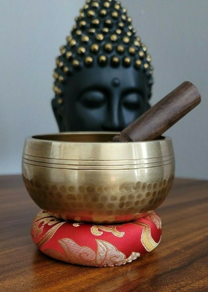 Tibetan Singing Bowl Set~3.75 Special portable design suitable for Meditation.
