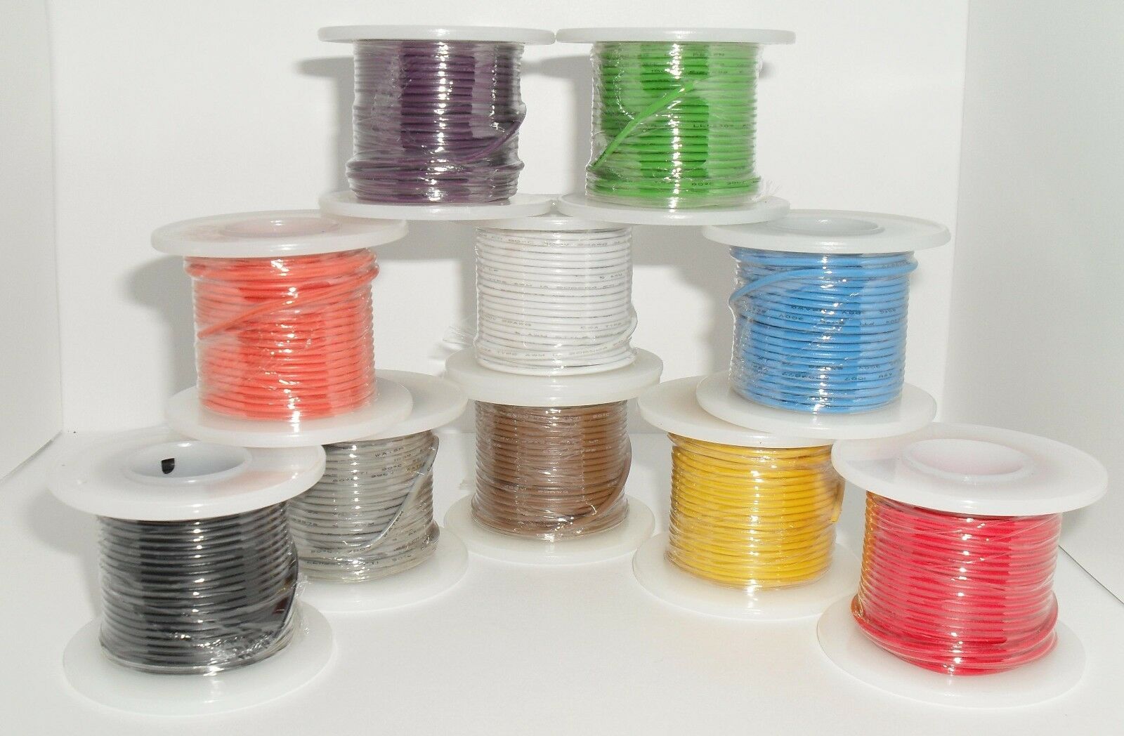 One 25ft Roll Electrical Wire 22 Gauge Solid Core 22awg