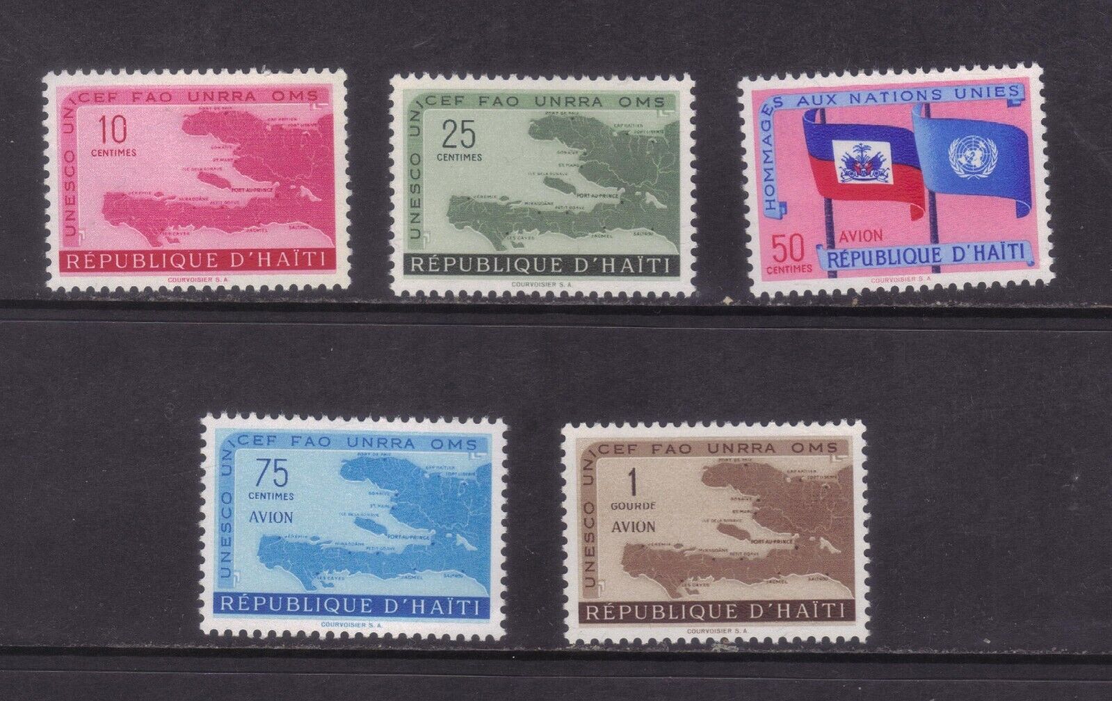 stamps Haiti  SC#440-41,C133-135 mnh set