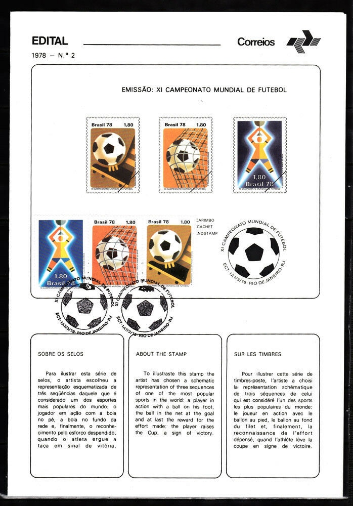 Soccer 1978 D20 Special booklet Brazil World Cup
