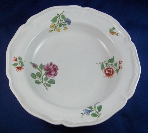 Antique 18thc Doccia Porcelain Floral Plate Porzellan Teller Italy Ginori Piatto