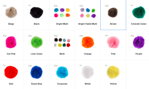 Crafting Pom Poms Various Colors Various Sizes! Price Per Package 3.25 Flat Ship
