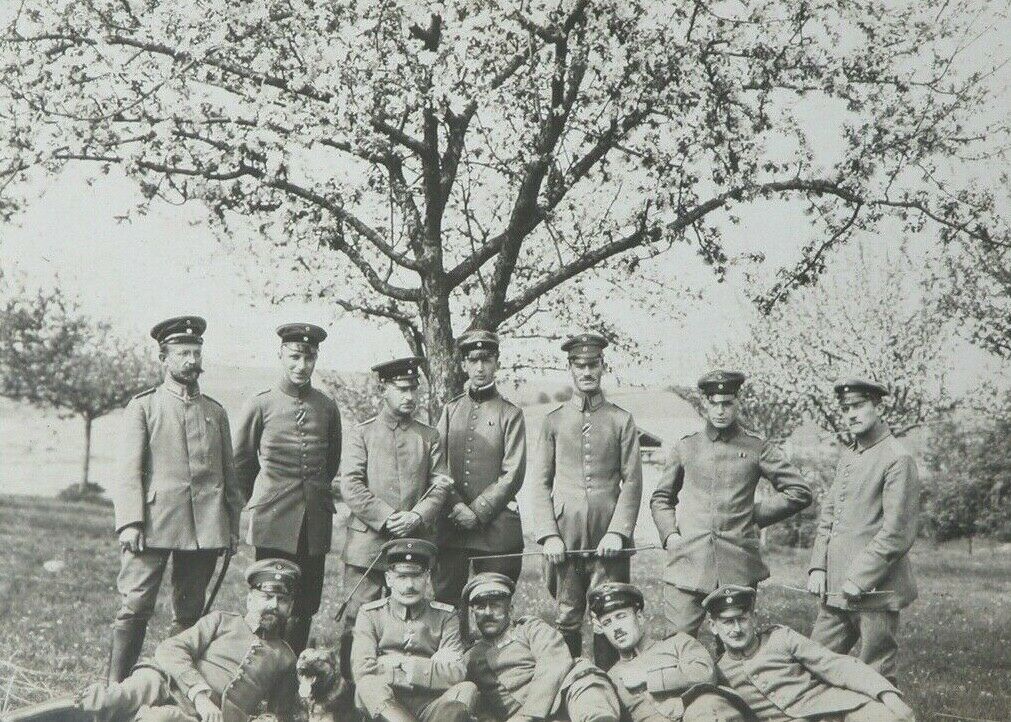 Vtg Ww1 German Army Photograph 1917  Military Group Photo