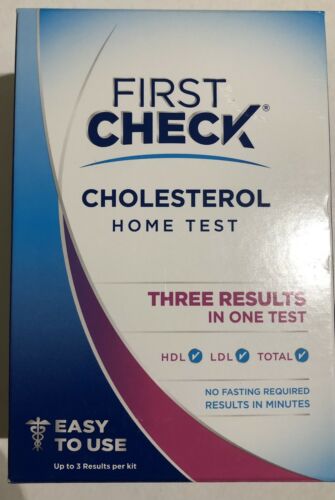 First Check Cholesterol Home Test 1CT Expires 03/2021 - 3 Results HDL LDL Total