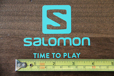 Salomon Skis Snowboard Sticker Decal Die Cut Mint New Time To Play