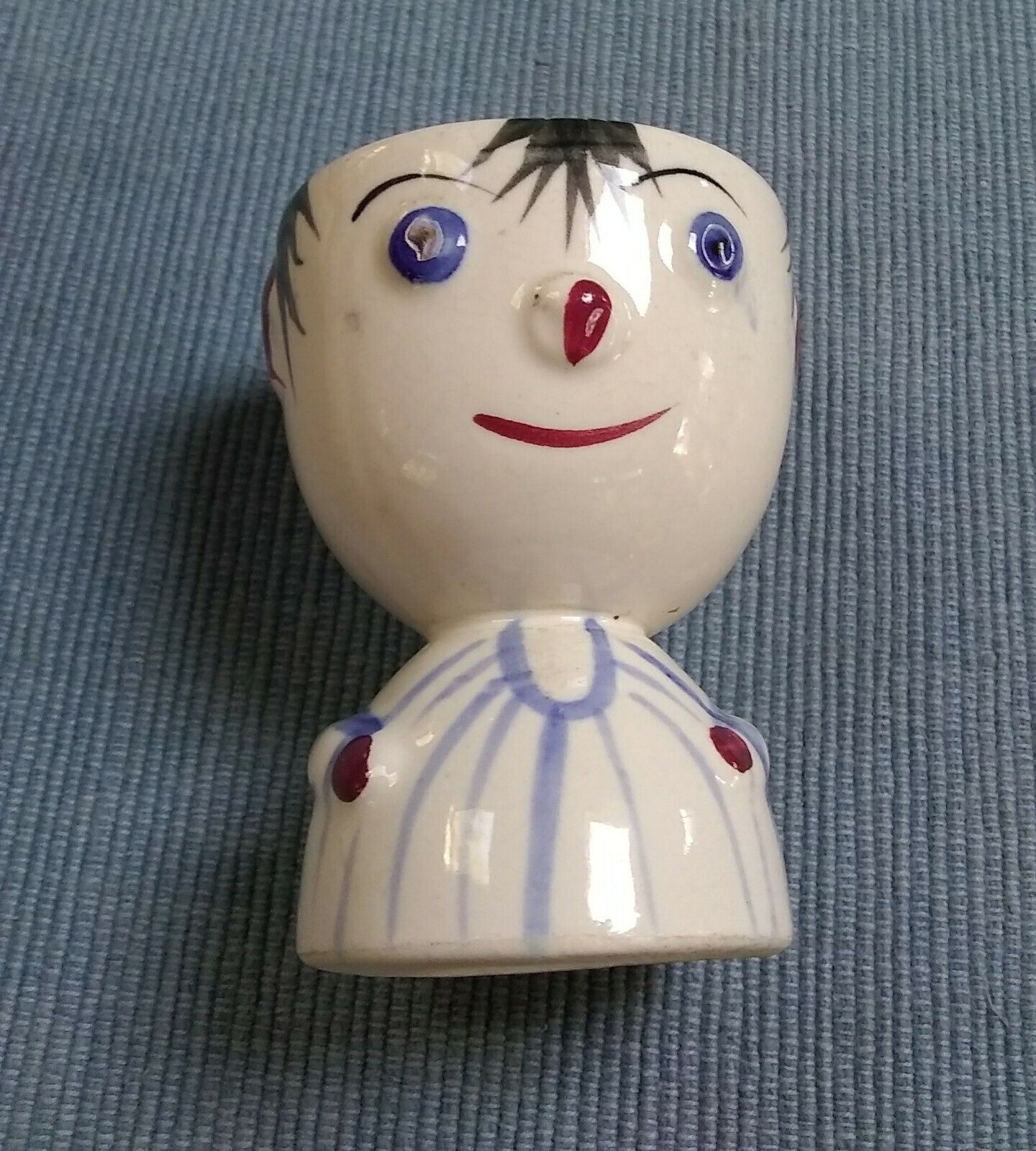 Vintage Whimsical Person Egg Cup Ca 1950's