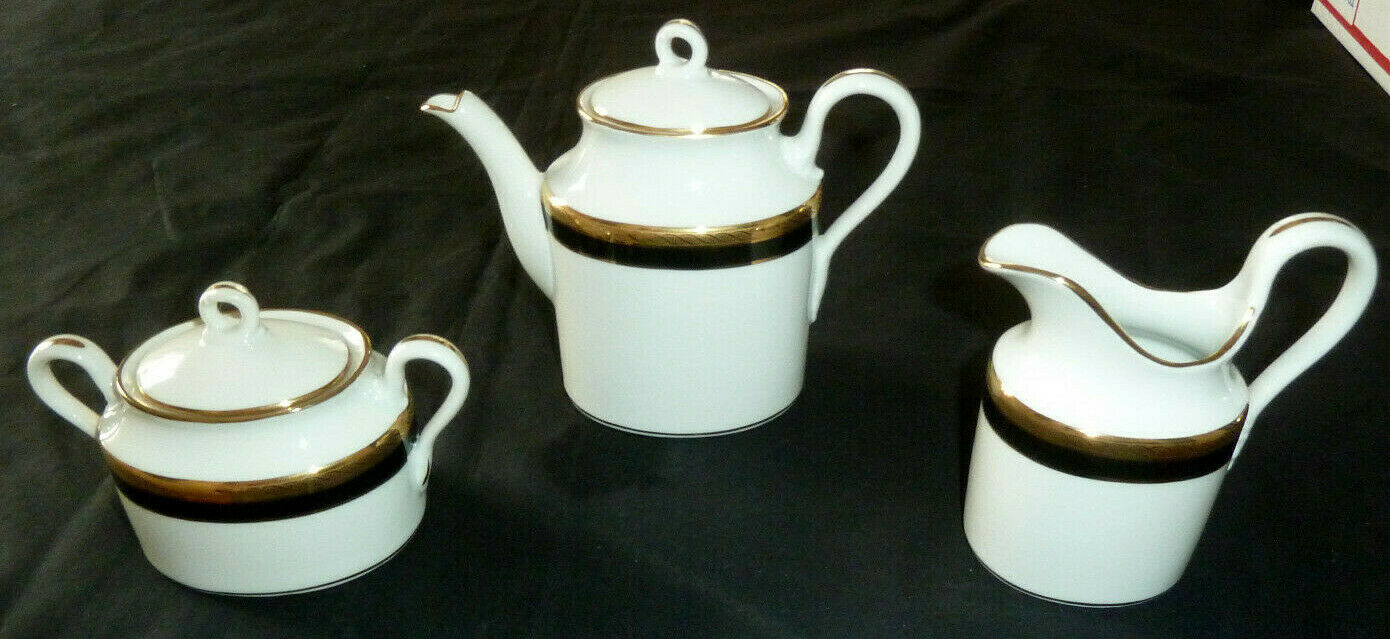 Richard Ginori Italy Mini Finest in China since 1735 Tea Set, Pot, Cream & Sugar