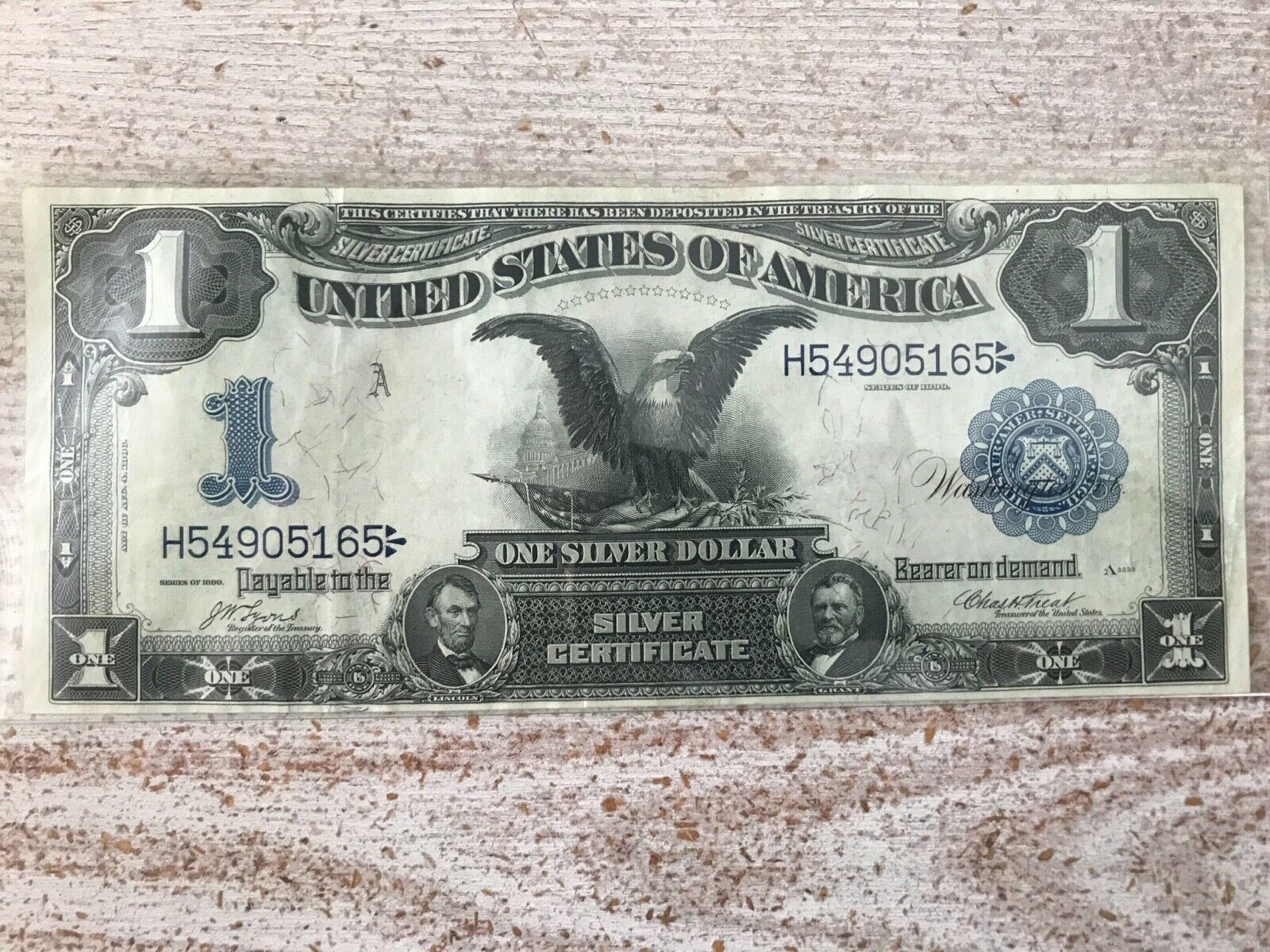 1899 One Dollar Note Black Eagle Silver Certificate