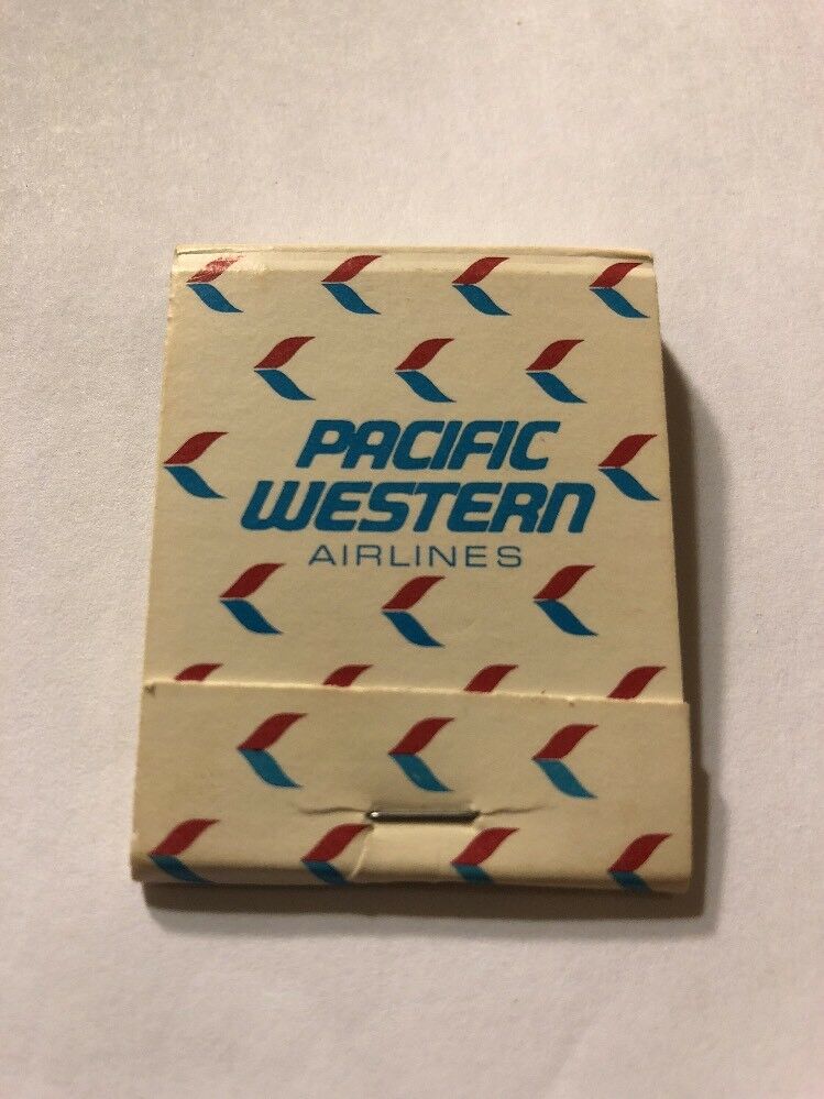 Vintage Matchbook Pacific Western Airlines Canada B95 $Price Drop