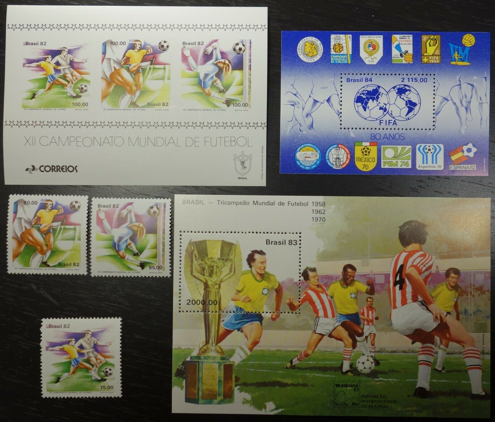 Brazil, 1982 Soccer, Football World Cup, MNH (576)