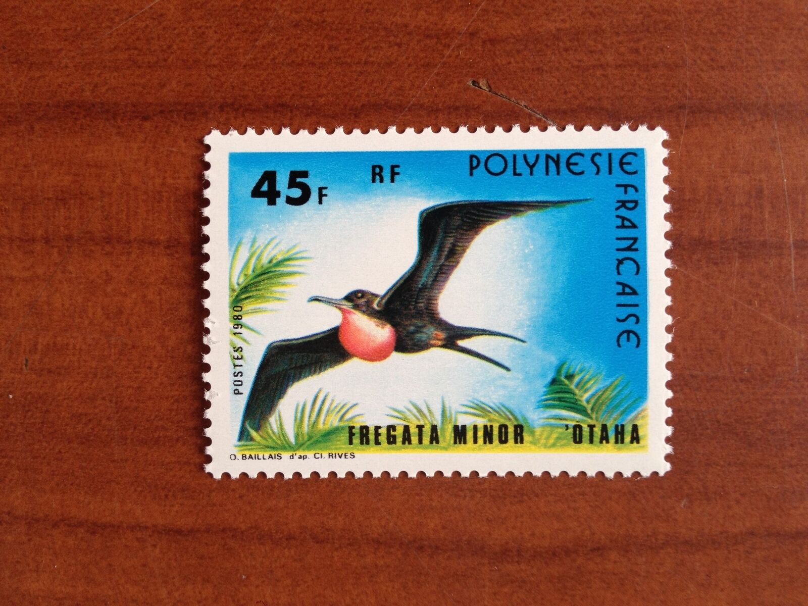 POLYNESIE NUM 158 MNH Bird Oiseau ANNEE 1980