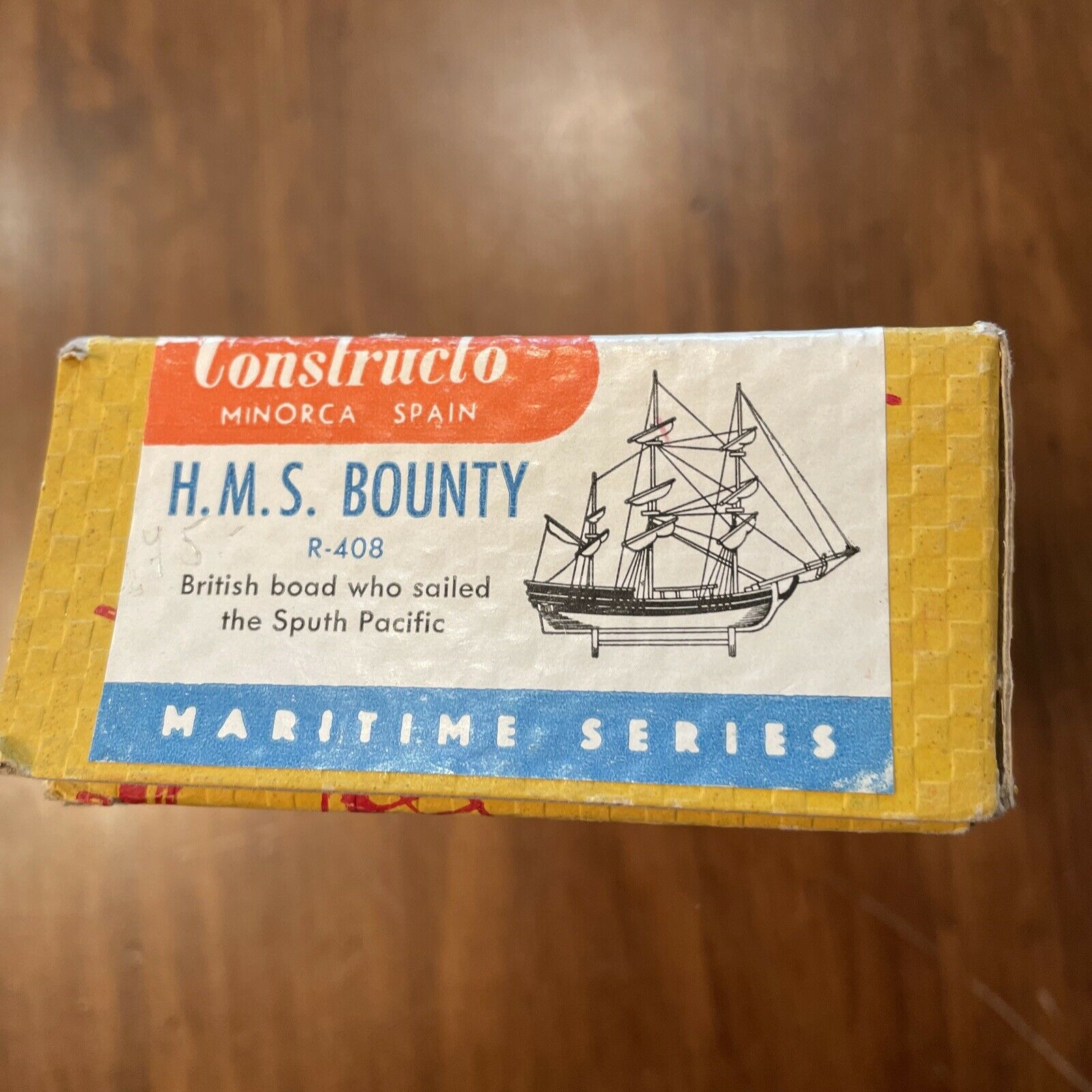 H. M. S. Bounty Constructo  R-408 Old Ship Model Made In Spain Vintage