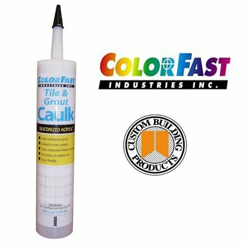 Colored Caulk To Match Custom Building Products Grout Color - Sanded Or Unsanded