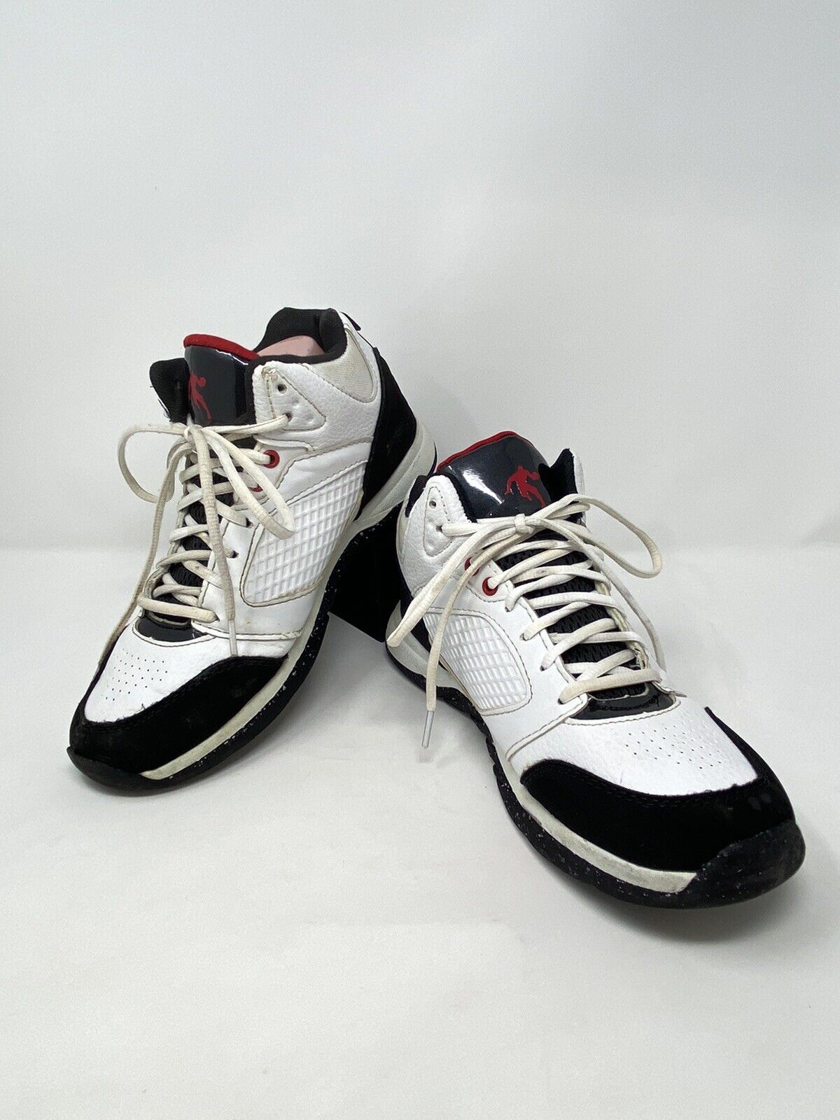 And1 Mens Sz 8 Athletic Basketball Shoes White Black Pre-owned Mnan28es031 Euc