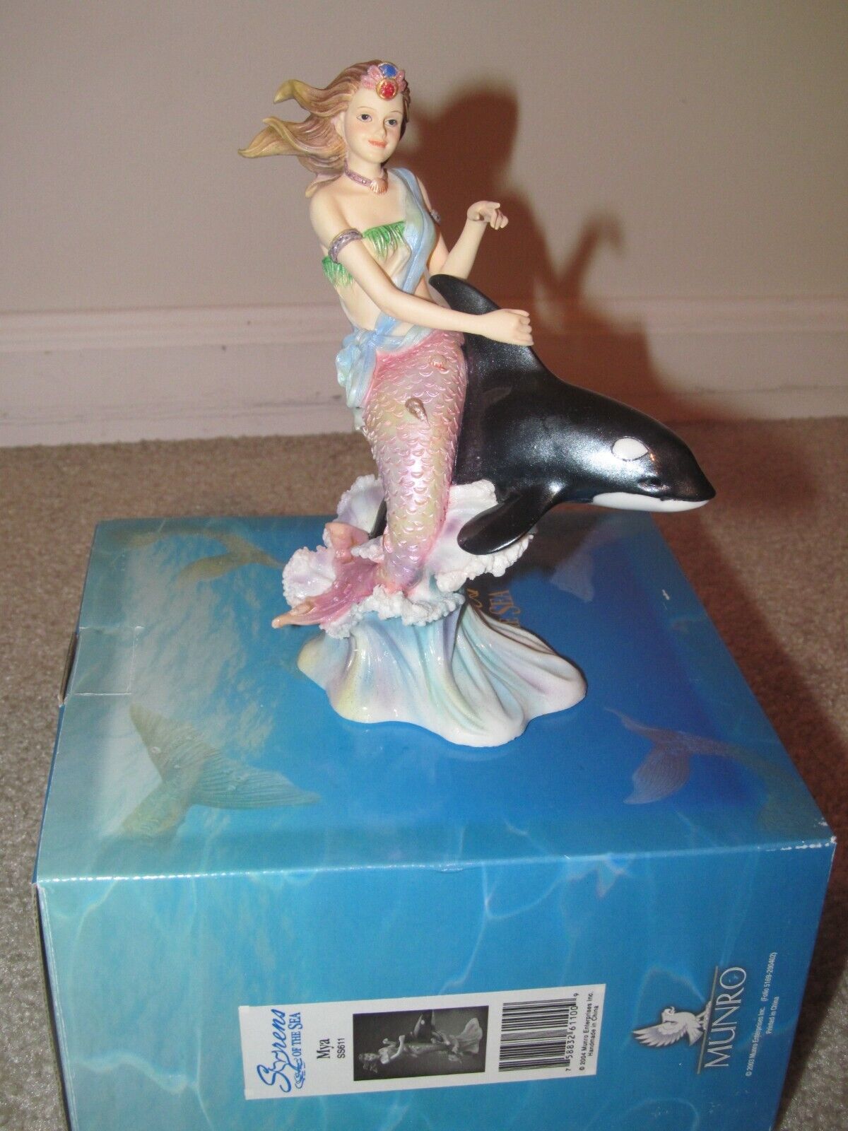 Syrens Of The Sea Mya 2004 Ss611 Mermaid Siren Munro Figure Sculpture Figurine