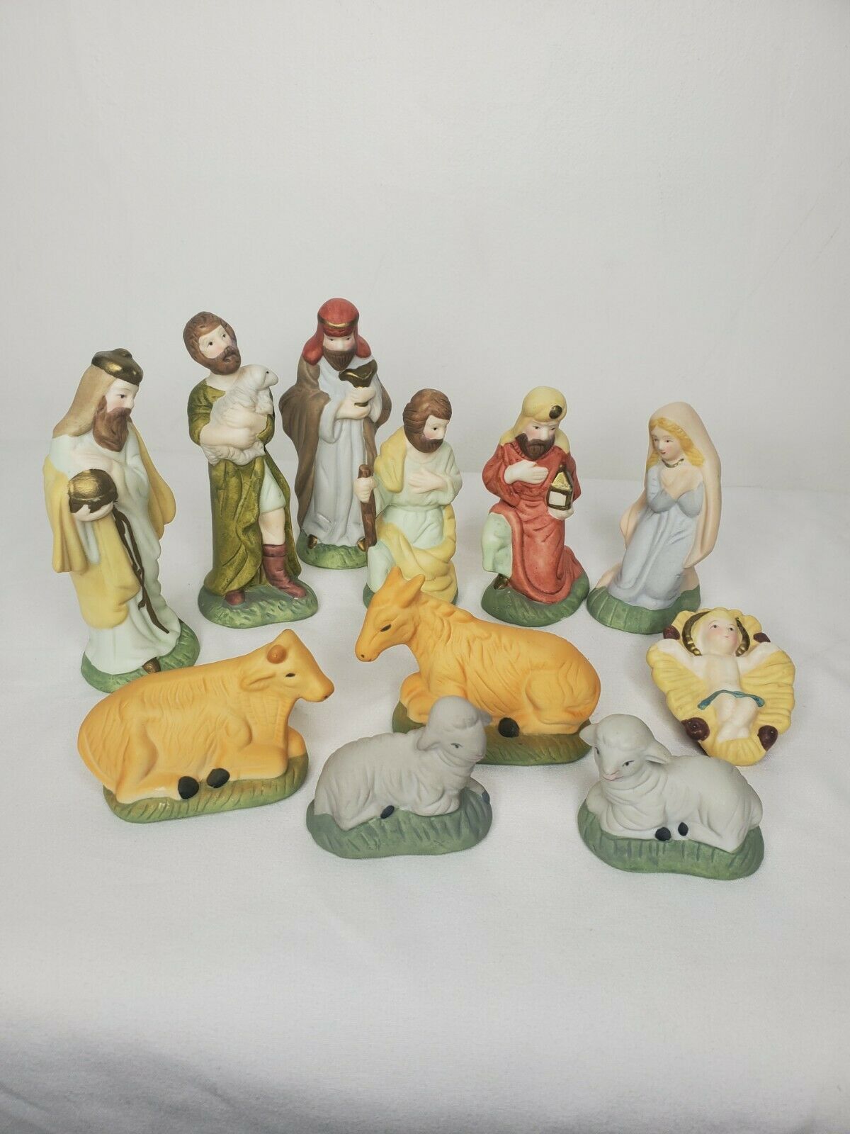 11 Piece Hand Painted Nativity Set Bradford Novelty